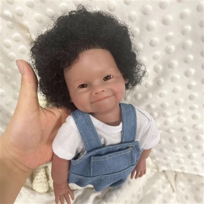 Silikon Afriken Ameriken Reborn poupe